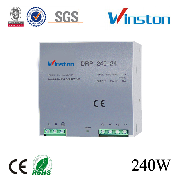 DRP-240 Series 240W Single Output DIN Rail AC/DC Switching Power Supply