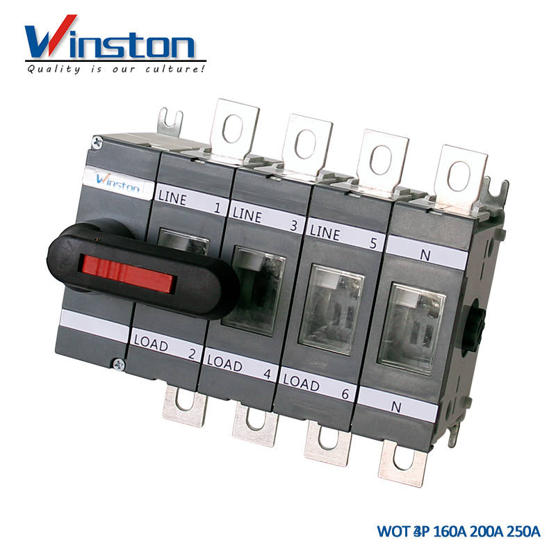 Industrial WOT 4Pole 160A 200A 250A Load Isolation Switch
