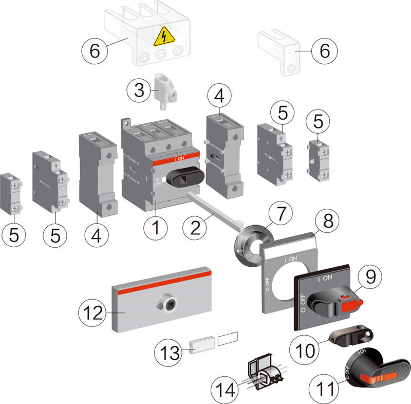 WOT Series 4Pole 40A - 125A Load Switch Disconnector