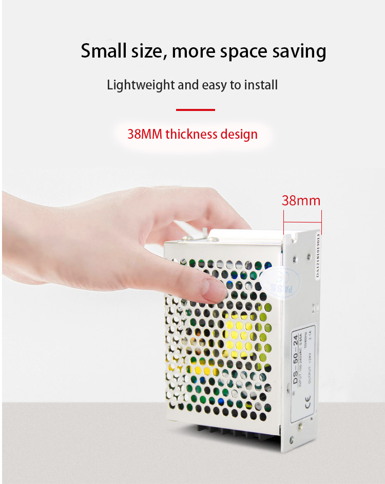 Small size,more space saving;Lightweight and easy to install:38MM thickness design