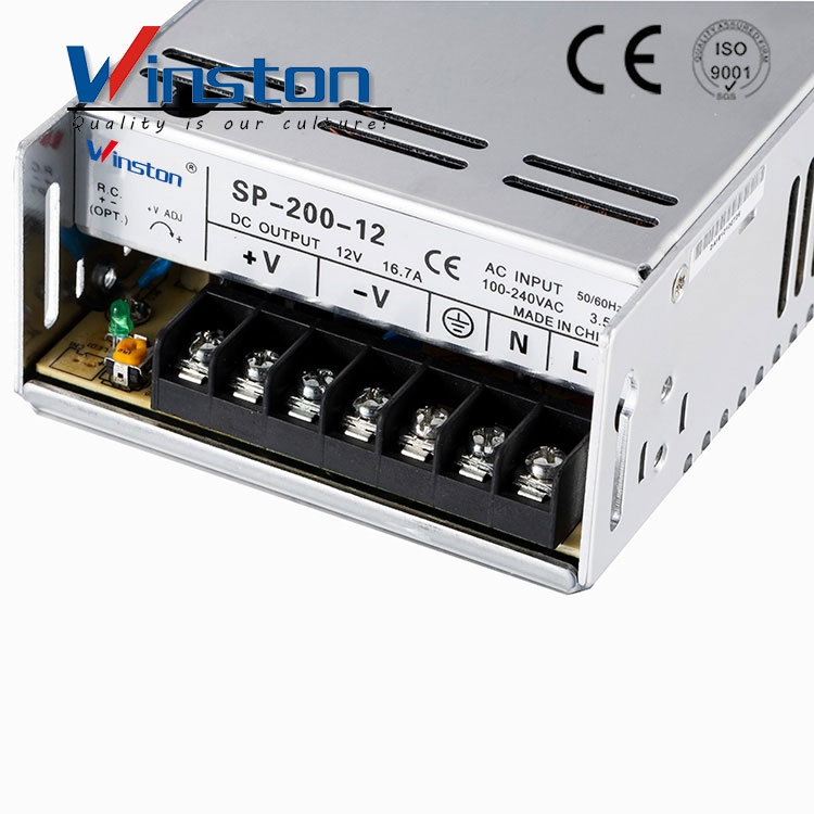 SP-200 AC to DC Single Output Switching Power Supply With PFC Function