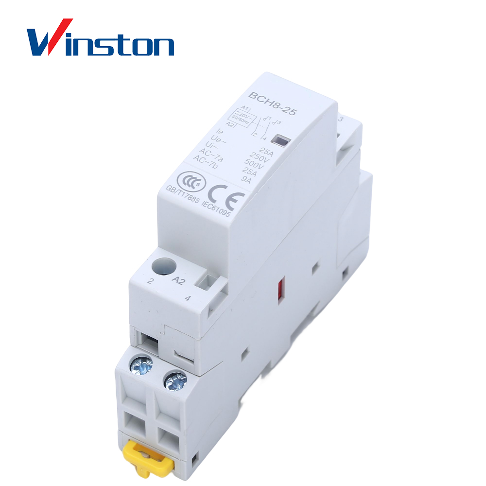 BCH8-25 Electric Household Ac Contactor Din Rail Mini Modular Contactor