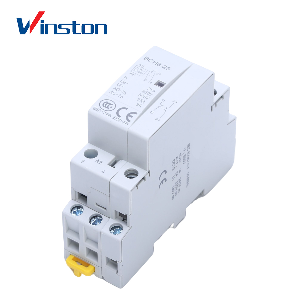 BCH8-25 Electric Household Ac Contactor Din Rail Mini Modular Contactor