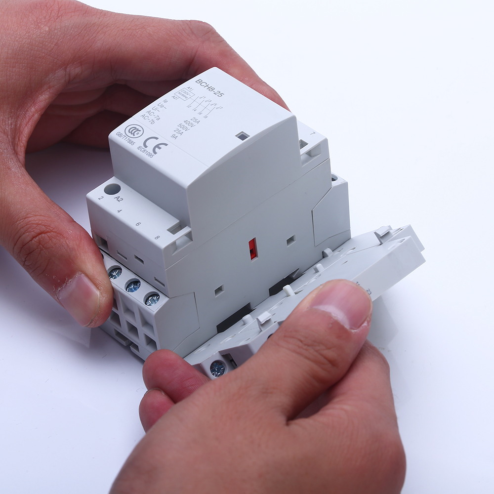 BCH8-25 Electric Household Ac Contactor Din Rail Mini Modular Contactor