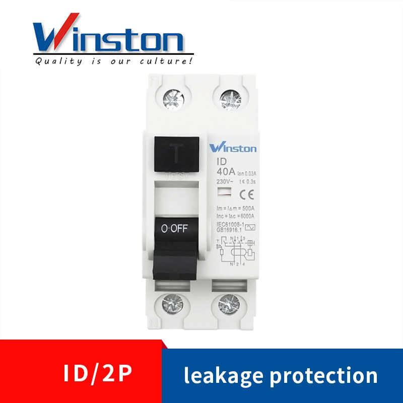 M-ID 2P 6-100A 230V 30MA 100MA RCCB Mini Leakage Circuit Breaker
