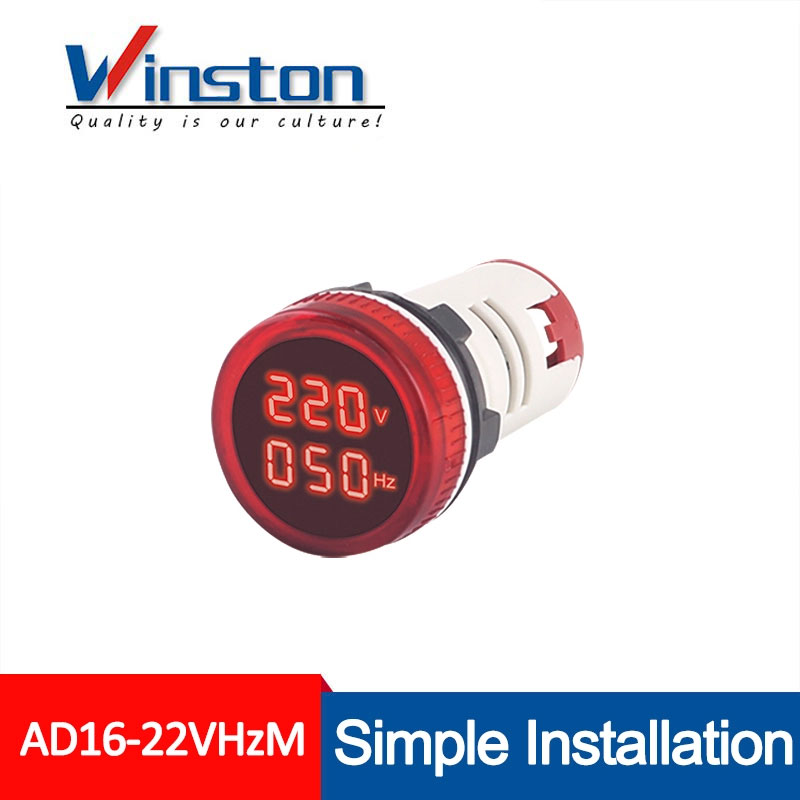 AD16-22VHzM 22mm Digital Voltage Hertz Meter Voltmeter Frequency meter Indicator