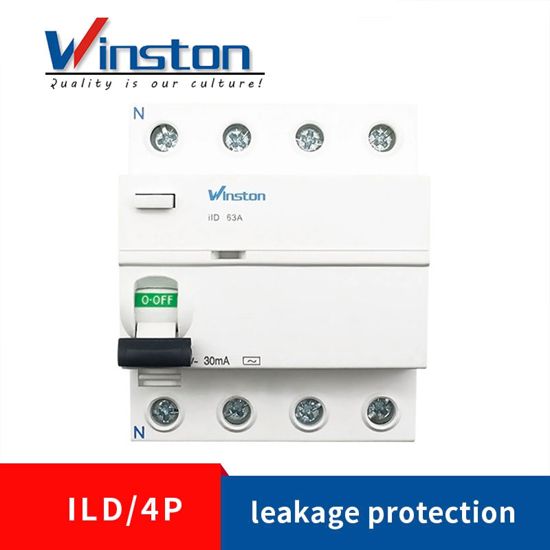 ILD 4P 6-100A 400V 300MA 500MA RCCB Mini Leakage Circuit