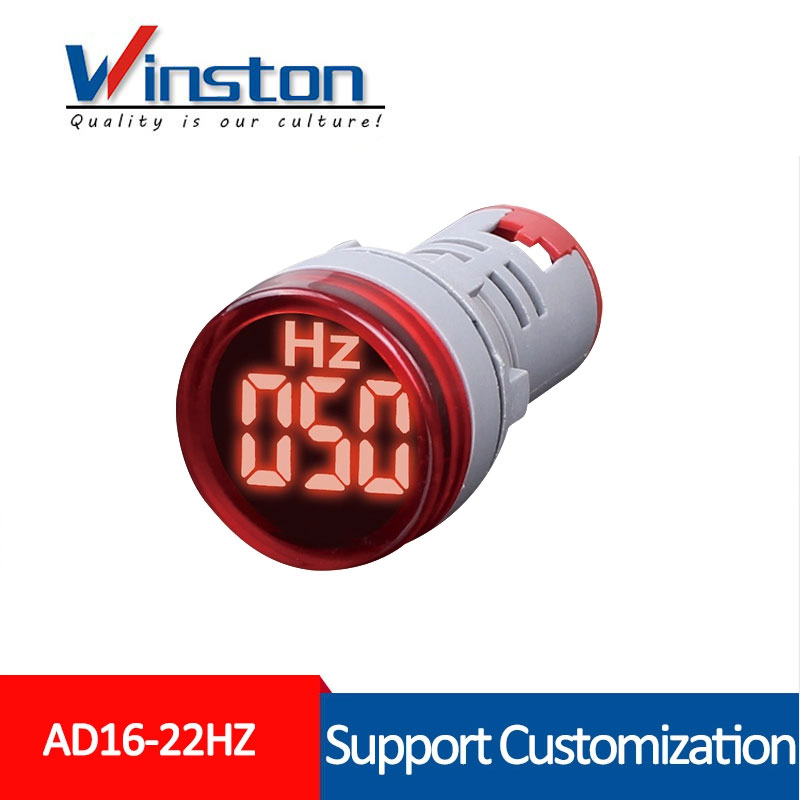 AD16-22Hz 22mm 0 - 99Hz RED Led light Digital Hertz Meter Indicator Frequency meter