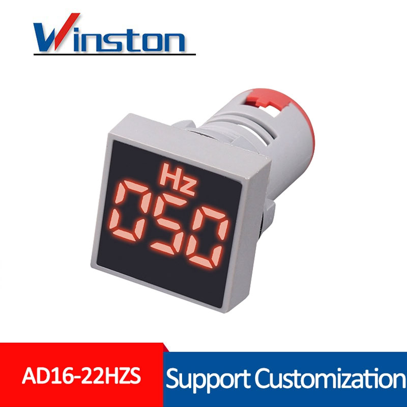 AD16-22HzS 22mm 0-99Hz RED Led light mini Digital Hertz Meter Indicator Frequency meter