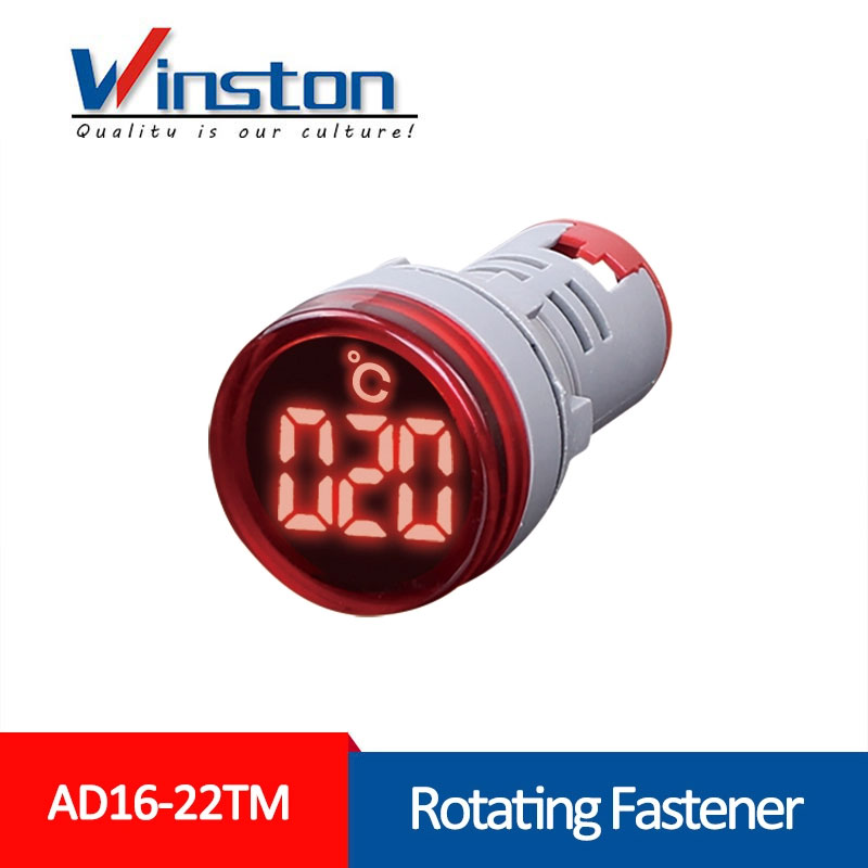 AD16-22TM 22mm RED Led light mini Digital Temperature Meter Indicator Thermometer 