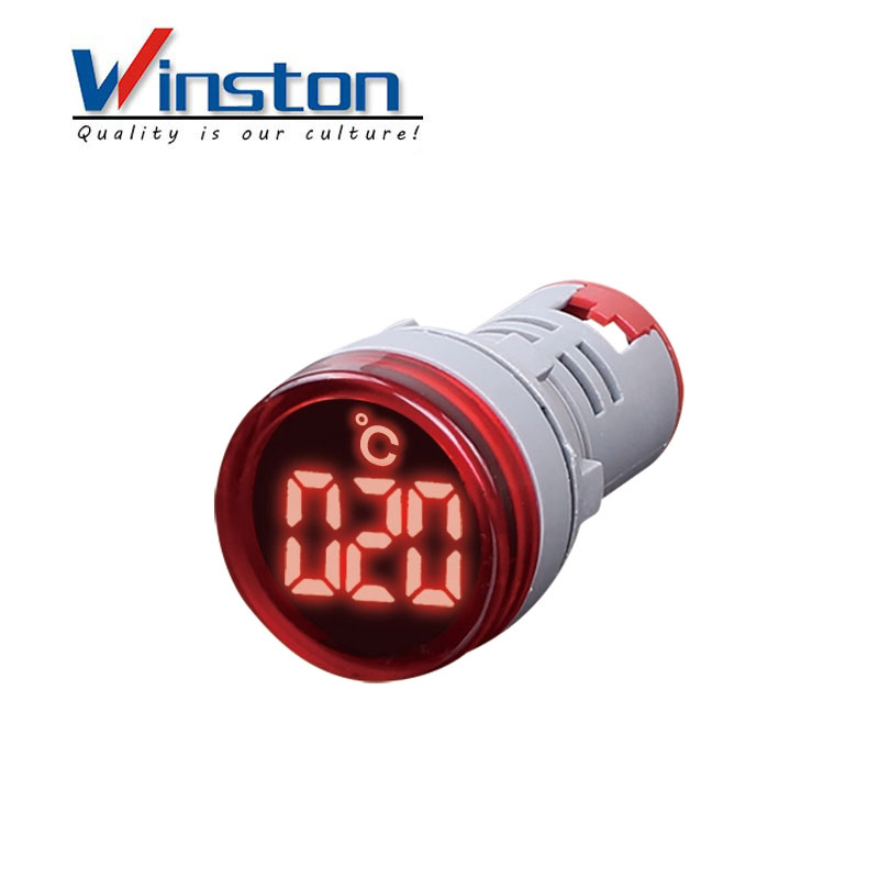 AD16-22TM 22mm RED Led light mini Digital Temperature Meter Indicator Thermometer 