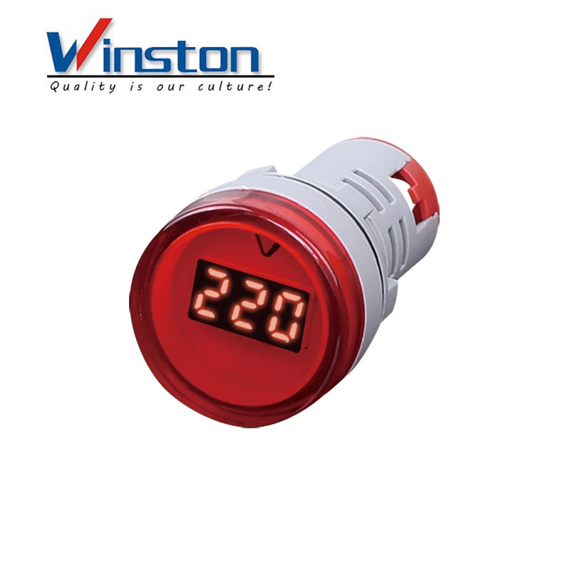 AD16-22VM 22mm AC 20V - 500V Led light mini Digital Voltage Meter Voltmeter Indicator