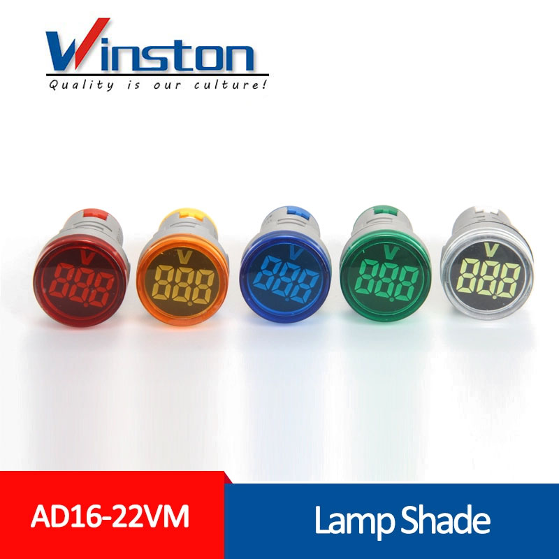 AD16-22VM 22mm AC 20V-500V RED Led light Lamp mini Digital Voltage Meter Voltmeter Indicator