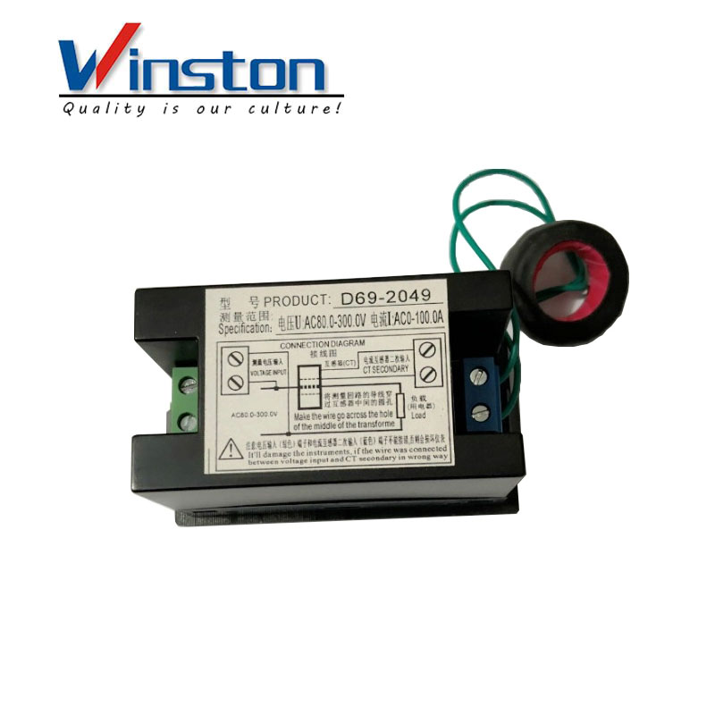 D69-2049 100A 80-300V Digital AC Voltmeter and Ammeter Voltage Meters Electric Power Energy
