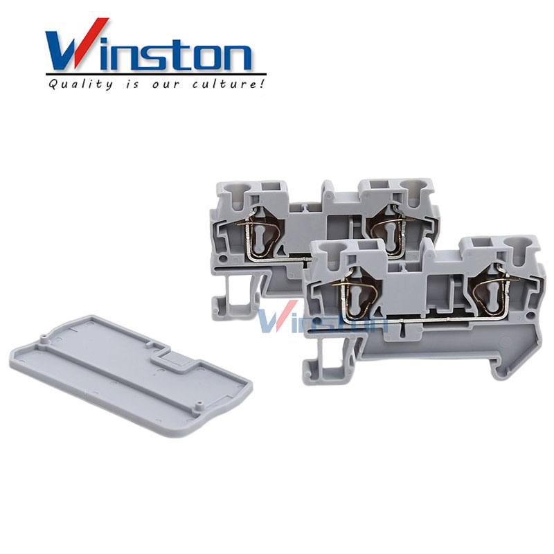 High Quality Feed Through Spring Terminal Block Connector Electrical Din Rail Terminal Block