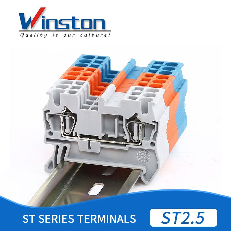 High Quality ST Series ST2.5 Din Rail Terminal Block Electrical Connectors Terminal Blocks