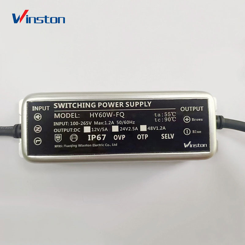 HY Series Hot Selling IP67 60W 100W 150W 200W 12V 24V 48V Outdoor Waterproof Led driver Switching Power Supply