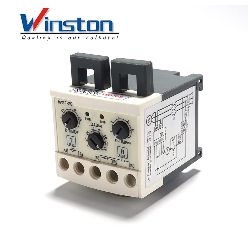 New Product WST-SS PLC Module Motor Protector Compressor Relay Electronic Overload Relay