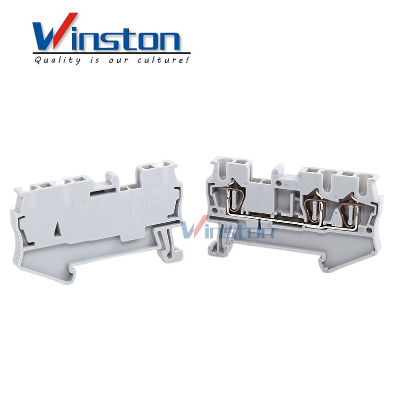 ST2.5 TWIN Factory Price Waterproof Din Rail Electrical Terminal Block