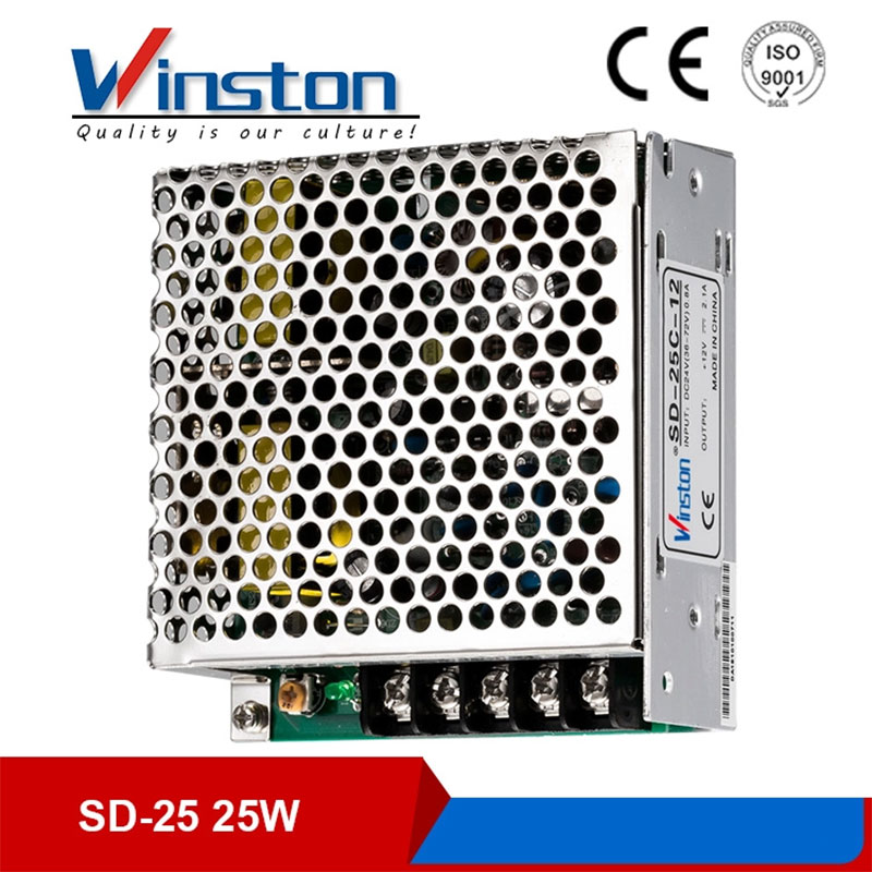 Winston SD-25W 25W dc to dc 9.2vdc to 72 vdc input single output smps