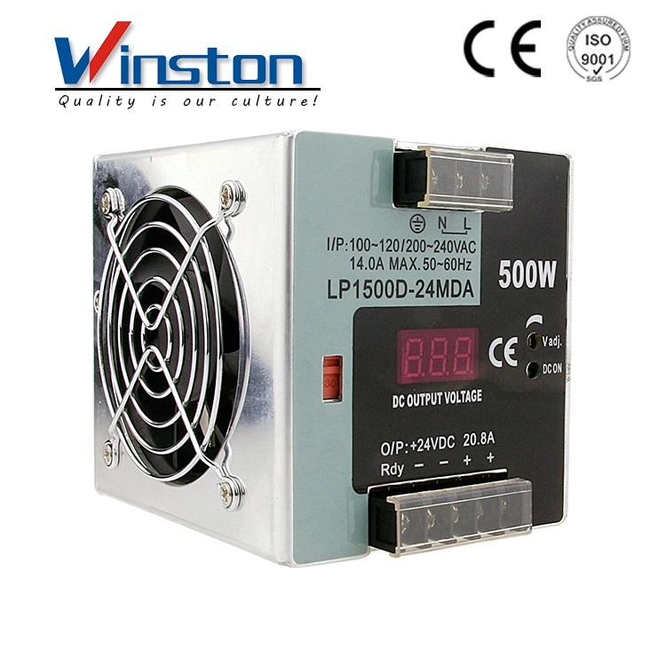 LP1500 500W Output Voltage Display Din-rail Power Supply