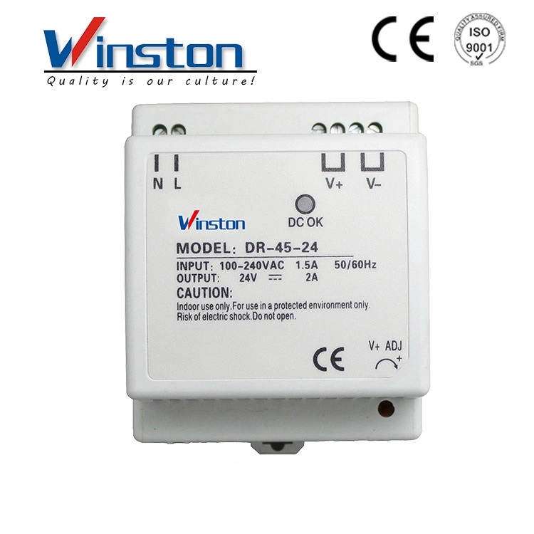 DR-45 45W  single output din rail power supply 
