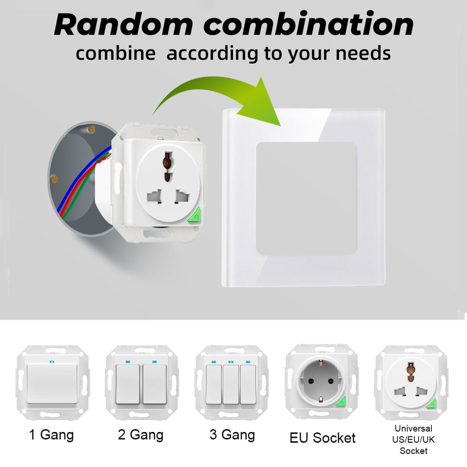 WiFi Smart Socket TuYa 16A USB Wall Outlet Wireless Remote Control EU Socket Voice Control By Alexa