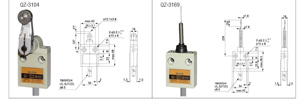 QZ-3 Dimension