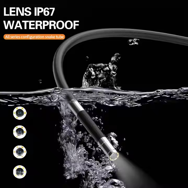 Camera 1080P Four Ways BorescopeArticulating Probe with 4.3 Inches Screen 1m