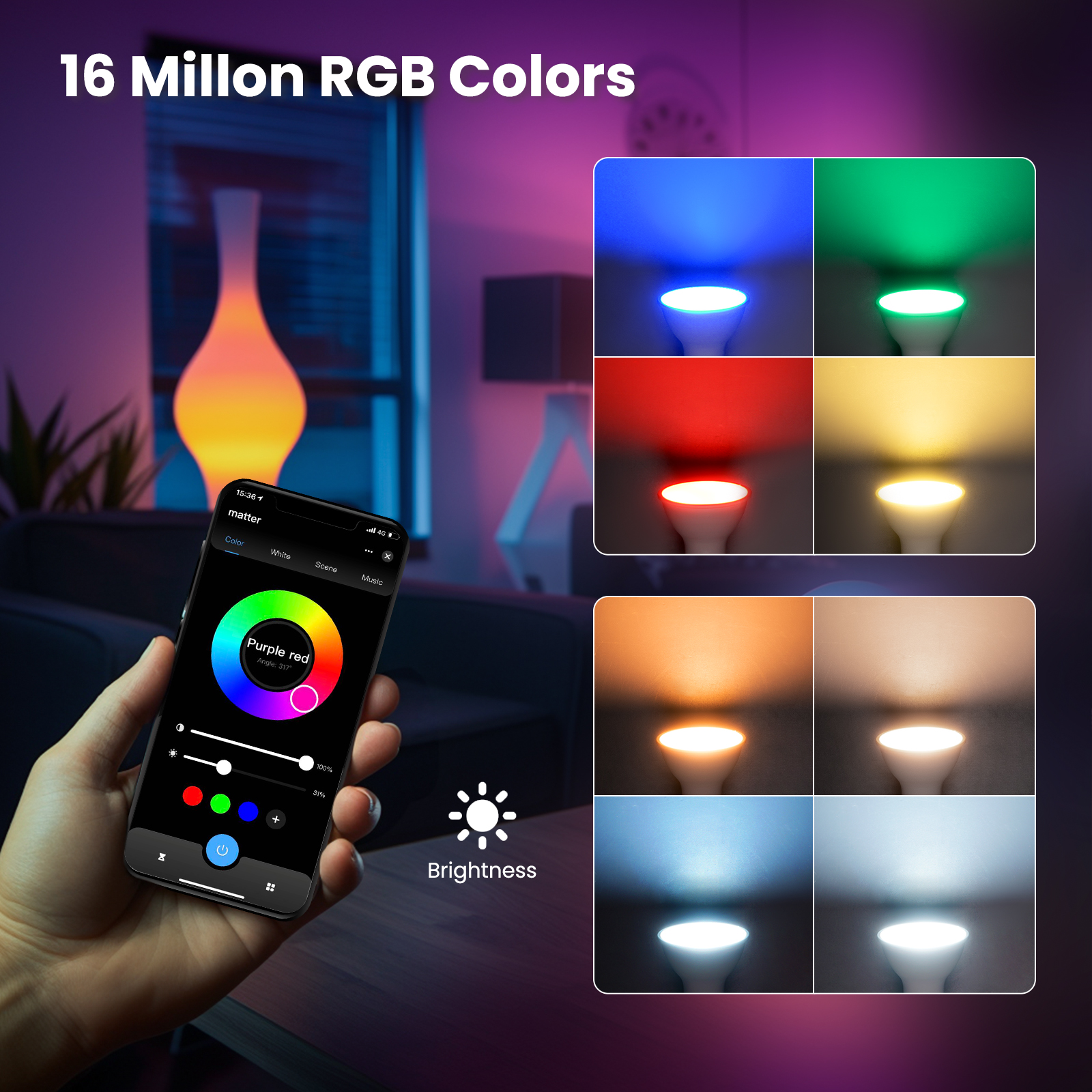 Gu10 Wifi Smart Bulb Zigbee Bombillos Inteligente
