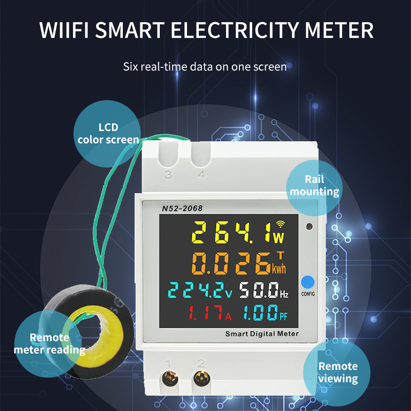 N52-2068 WIFI Smart Electric Energy Meters