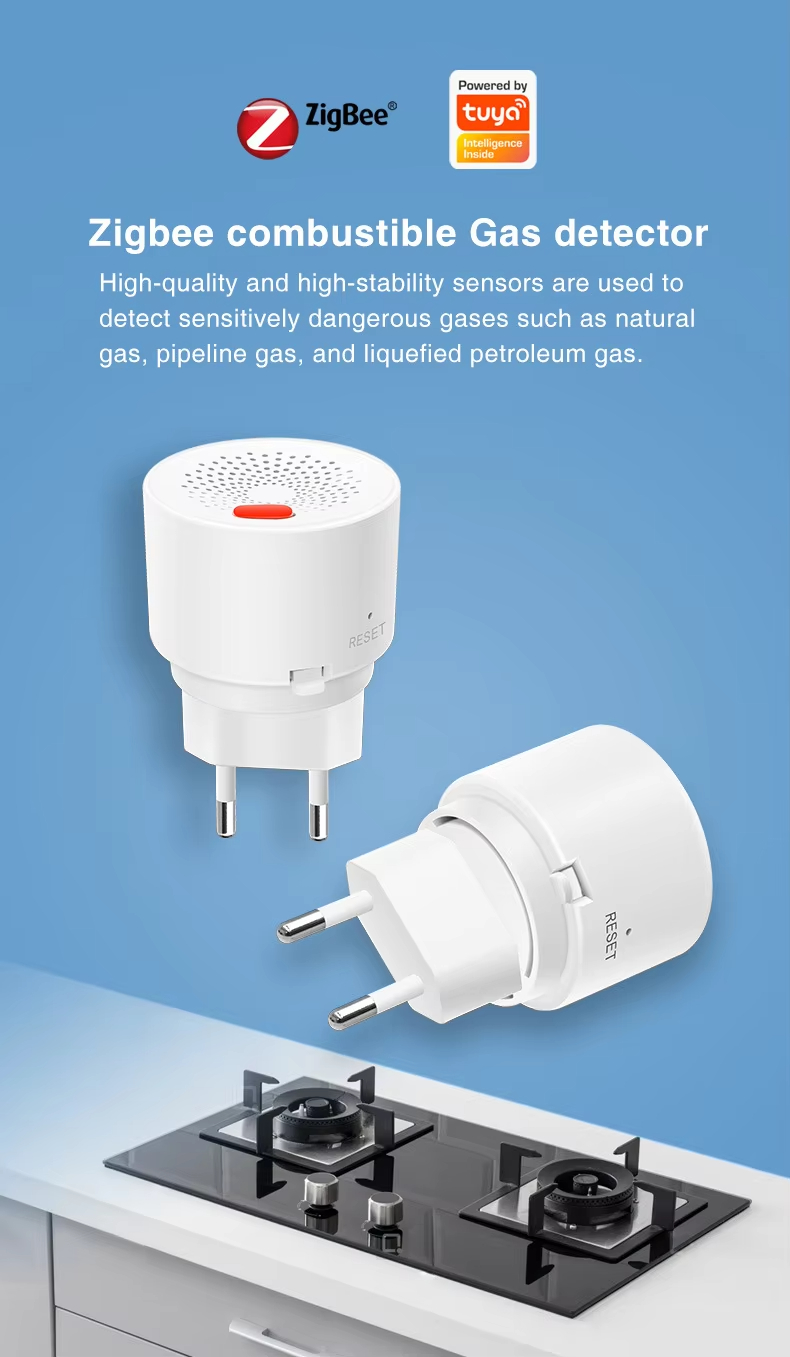 Gas Alarm Plug smart Zigbee Gas Detector zigbee Gas Detector Plug