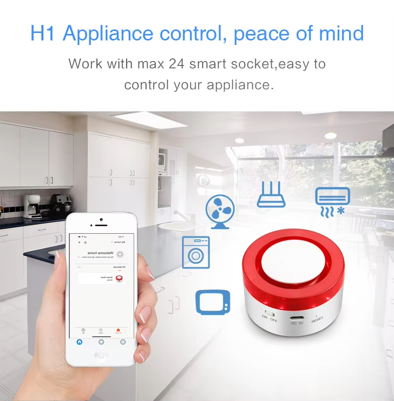 flashing & Sound Strobe Wifi Alam Siren