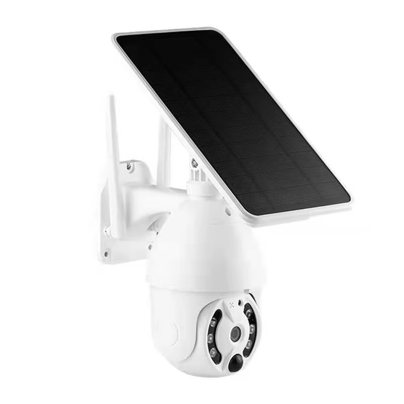 Wifi Wireless Surveillance Dual Lens Cctv 4g Solar Ptz Camera 