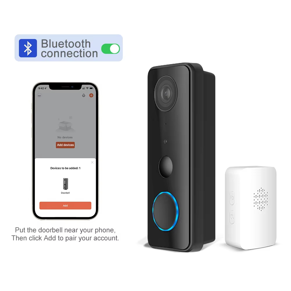 Outdoor App Battery Power Source Wireless Doorbell