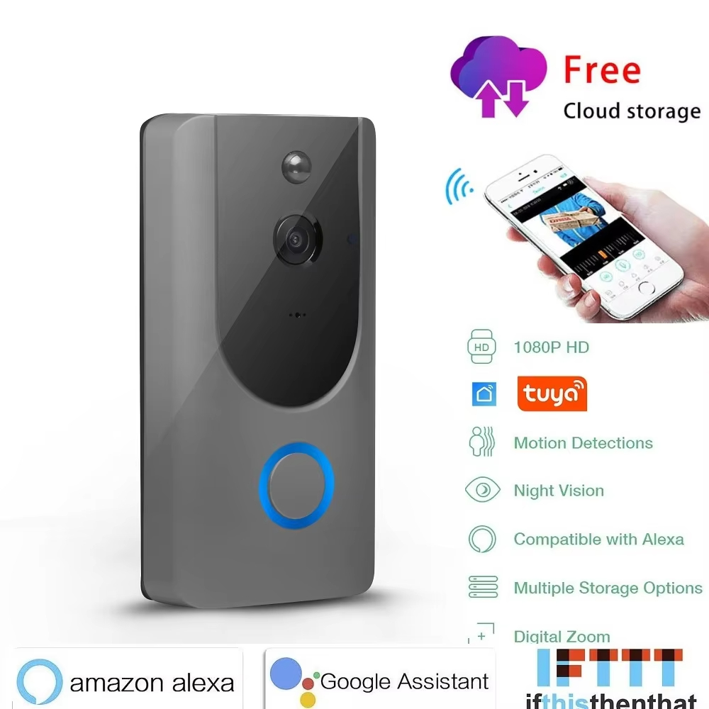 Ring Smart Doorbell Door Bell Ring With Camera Ring Door Bell Camera Visual Doorbell Smart Wireless Doorbell Ip Doorbell