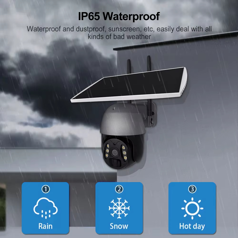  WiFi PTZ 3MP Solar WiFi Camera
