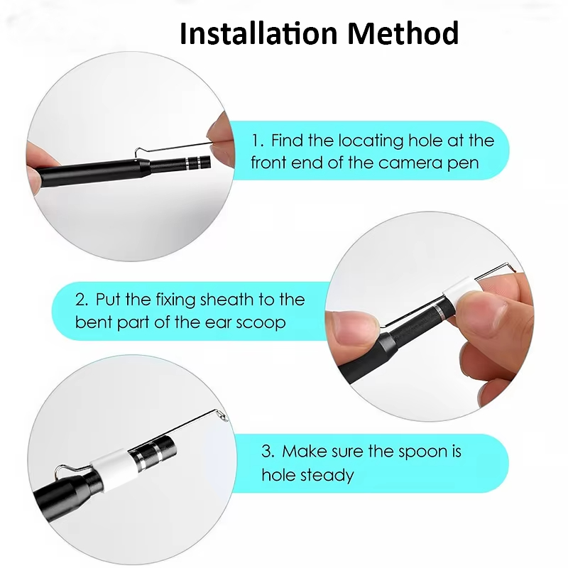 Endoscope Camera 0.3MP Visual Images Ear Otoscope