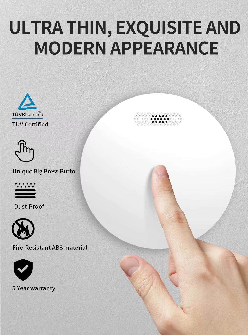Tuya App Control Smart Wifi Smoke Detector