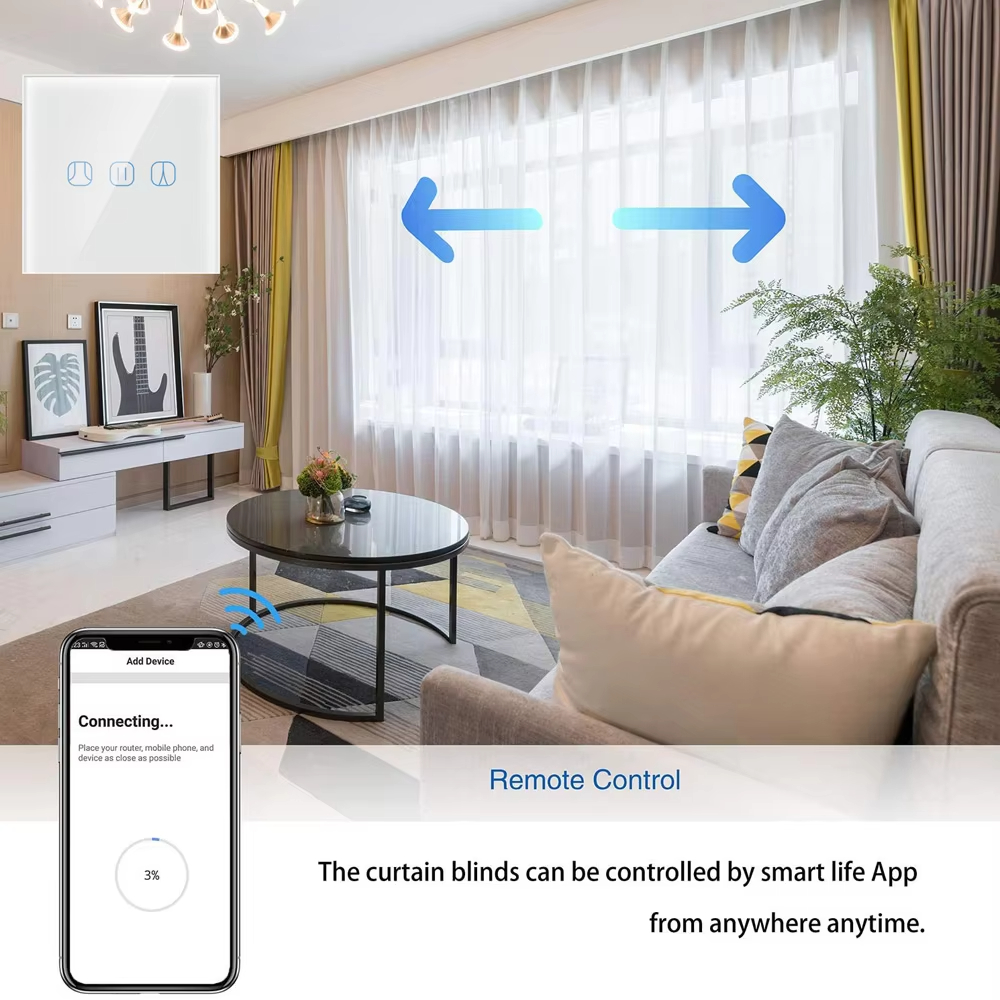  Tuya Smart Curtain Switch Compatible with Alexa Google