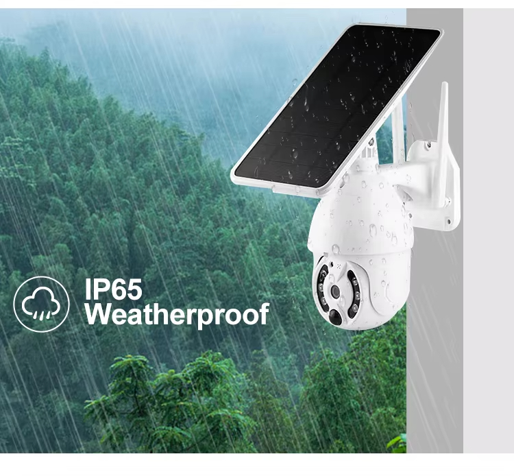 Battery Ptz Camera 1080p Cctvsolar Street Light