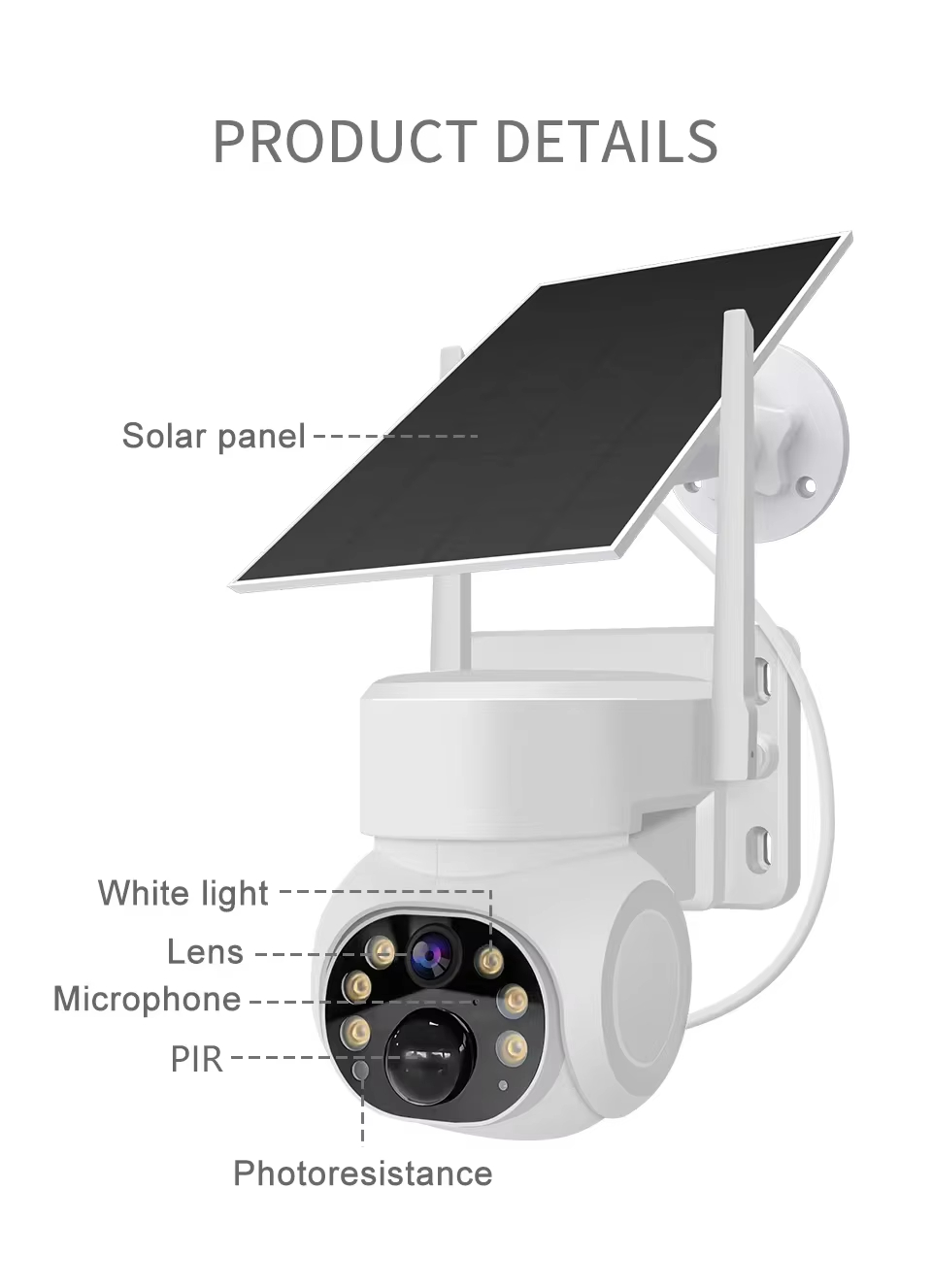 Outdoor WIFI wireless solar camera