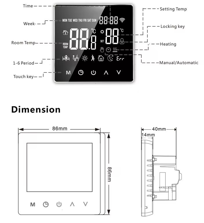 Tuya Electric Heating Thermostat