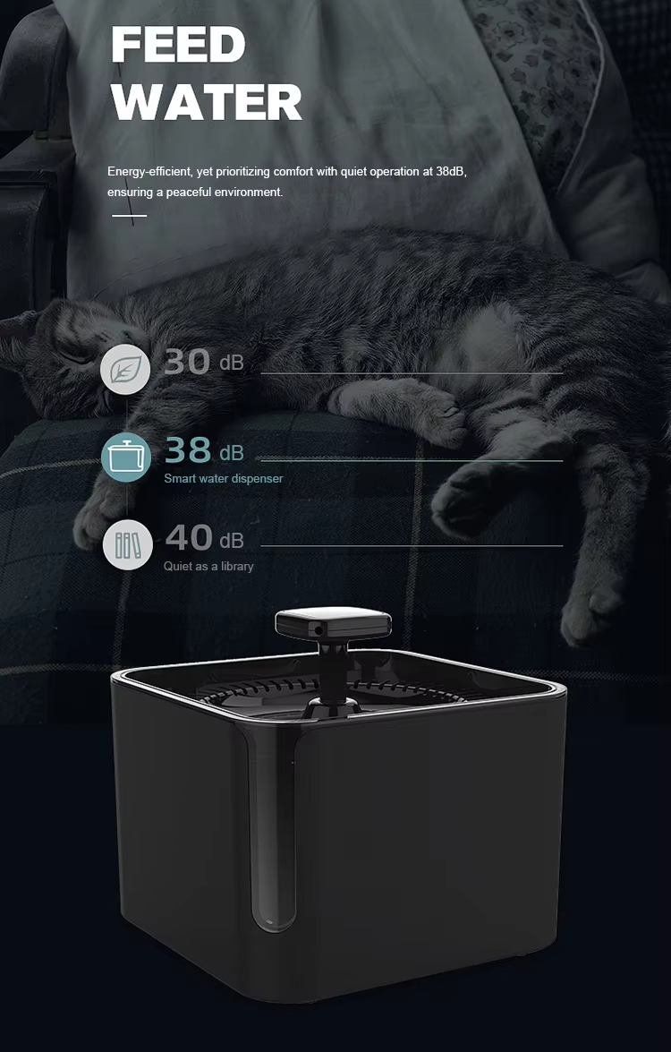 Filter Water Dispenser Dog Drinking Bowl