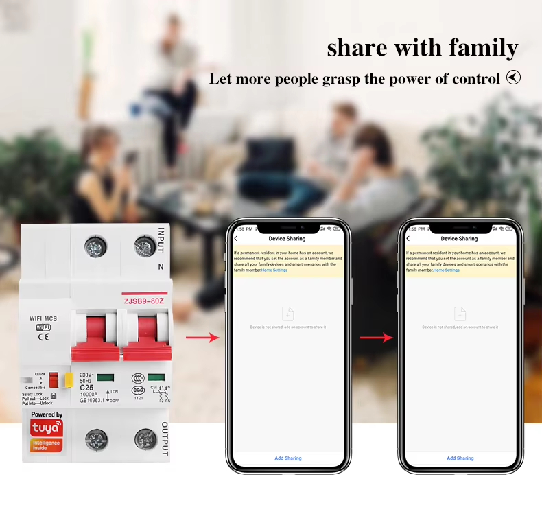 Mcb 1p Wifi Smart Circuit Breaker