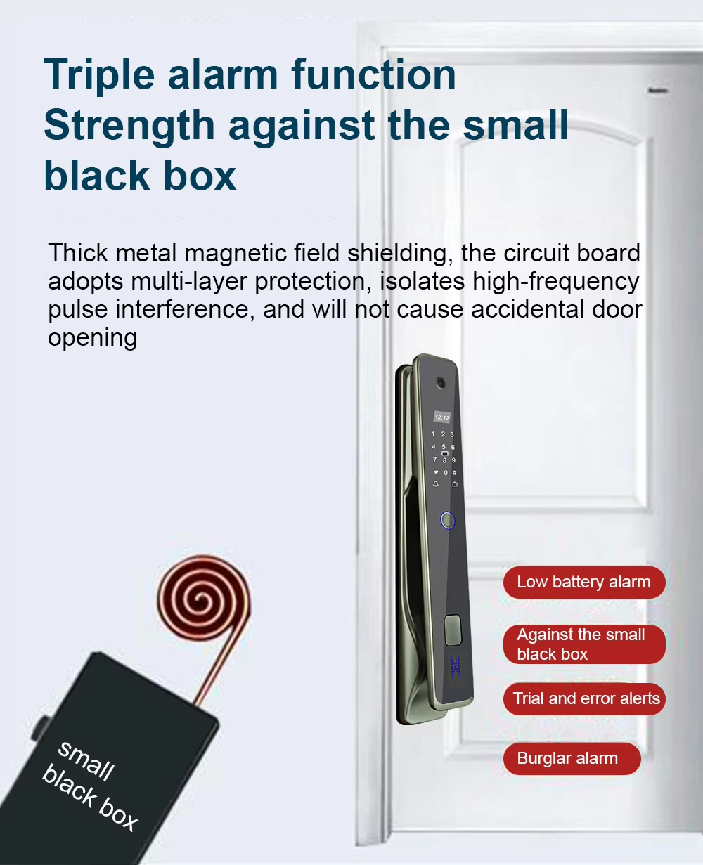 Fingerprint Sliding Glass Door Lock
