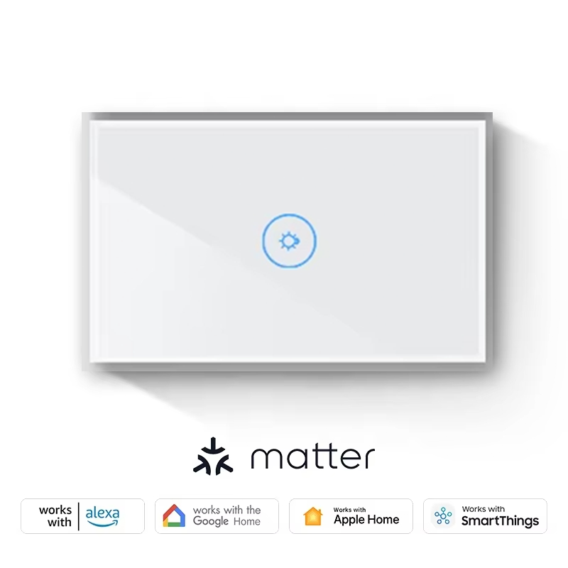 2 gang Sockets smart Switches Usa mini-smart Matter Switch