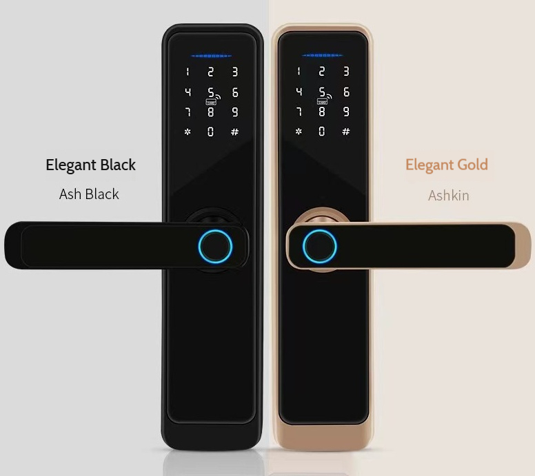 Smart Home Digital Lock Keyless Wooden