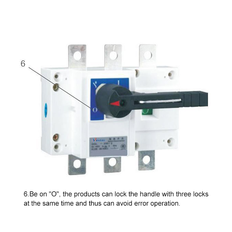 HGL-160A-3150A 3P 4P DC Electrical Load Isolation Switch