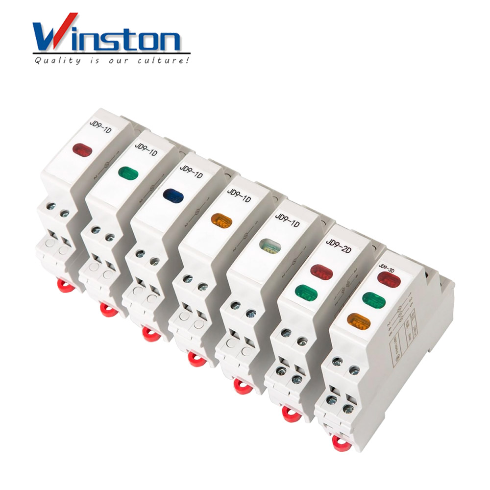 JD9-1D/2D/3D Din Rail LED Indicator Indicator Light Signal Lamp